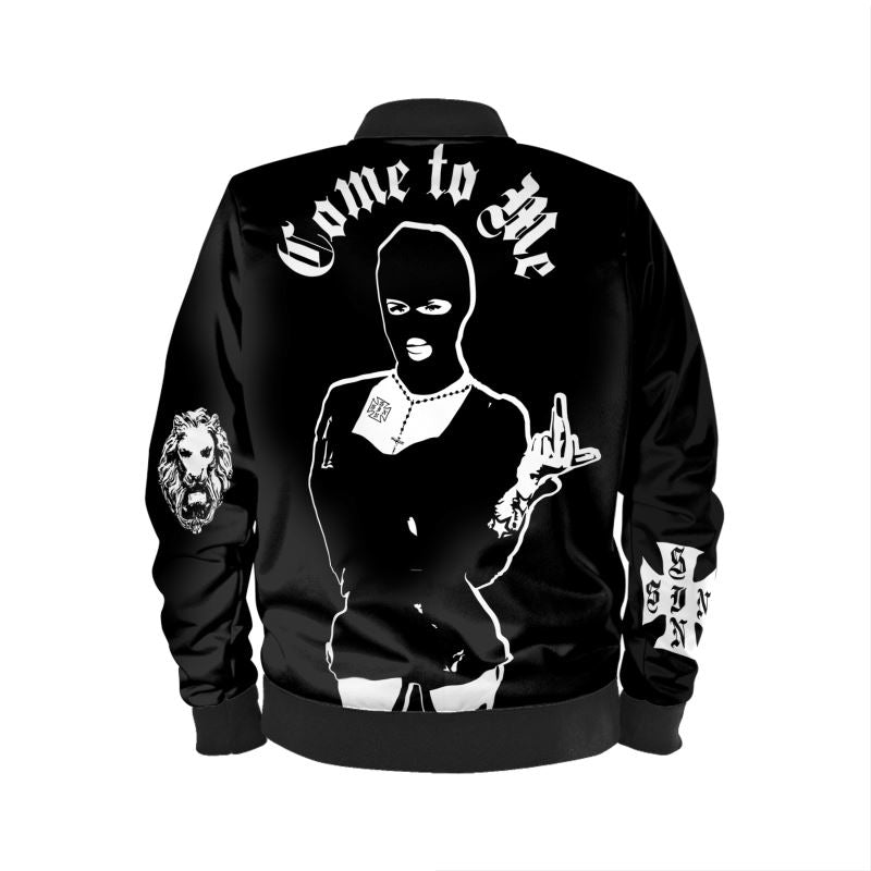 Come To Me Balaclava Girl Bomber Jacket