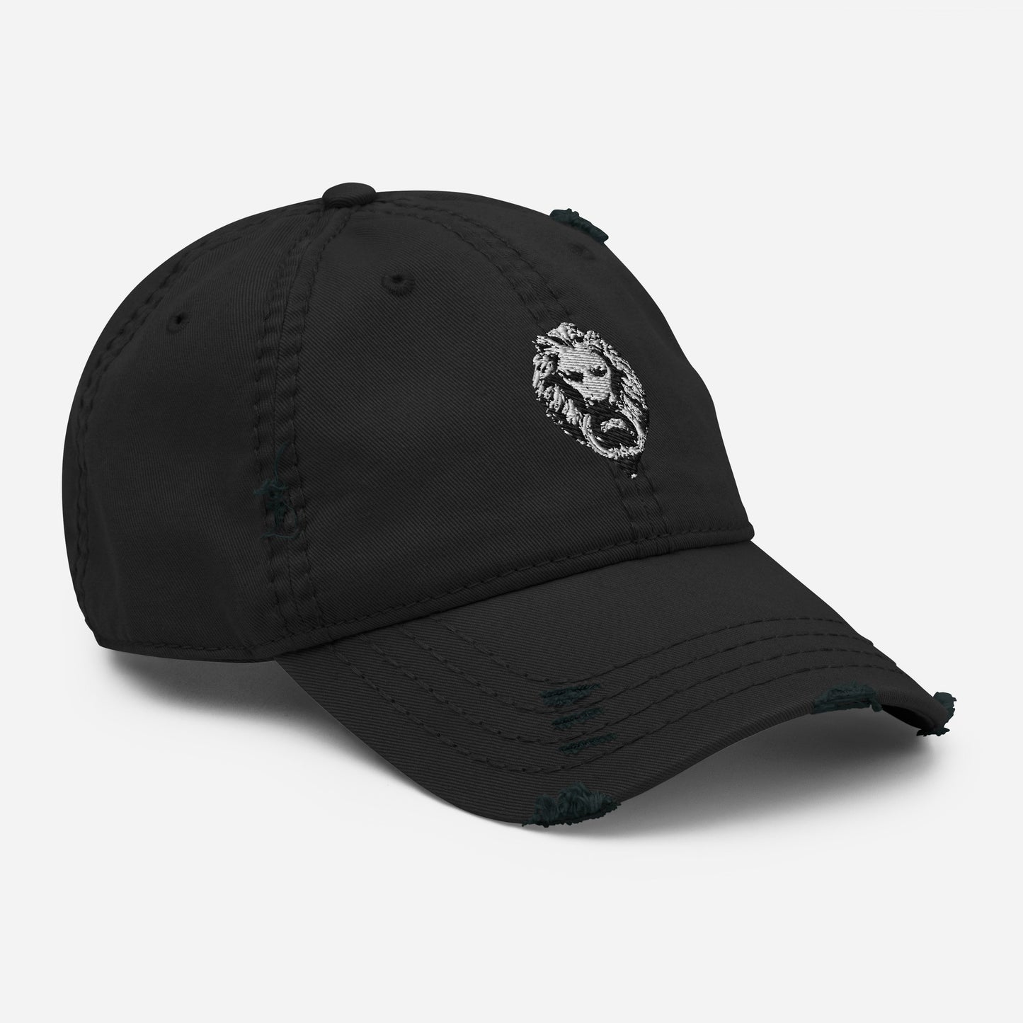 Lion Distressed Dad Hat